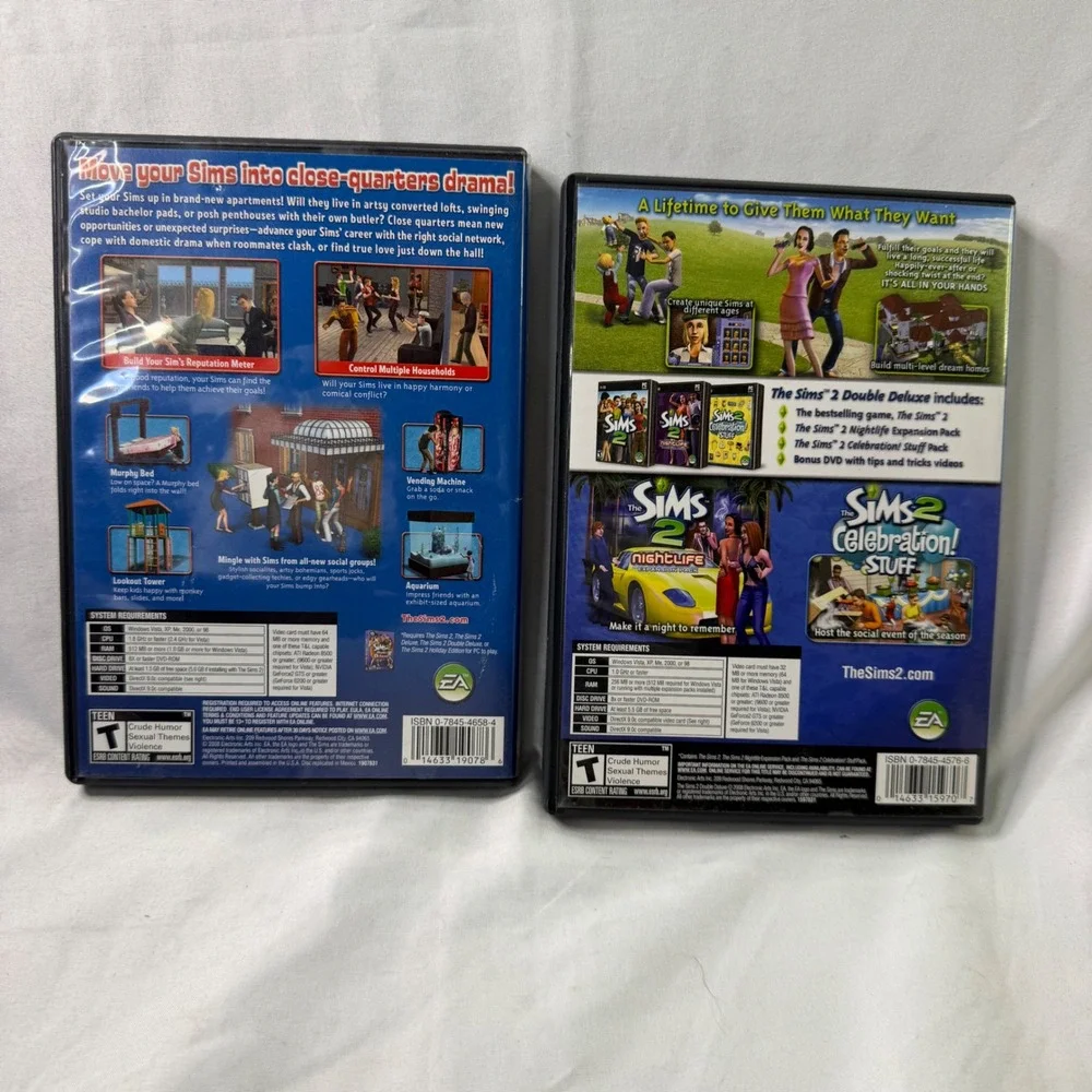 The Sims 2 Double Deluxe and Apartment Life Expansion Pack PC DVD-ROM Bundle